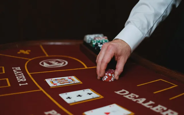 Baccarat table