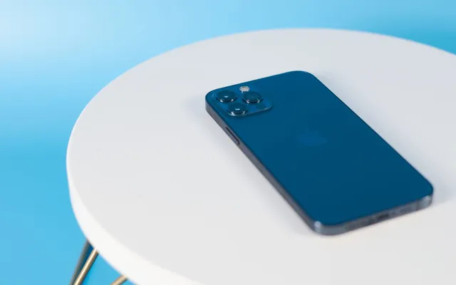 iPhone on a table