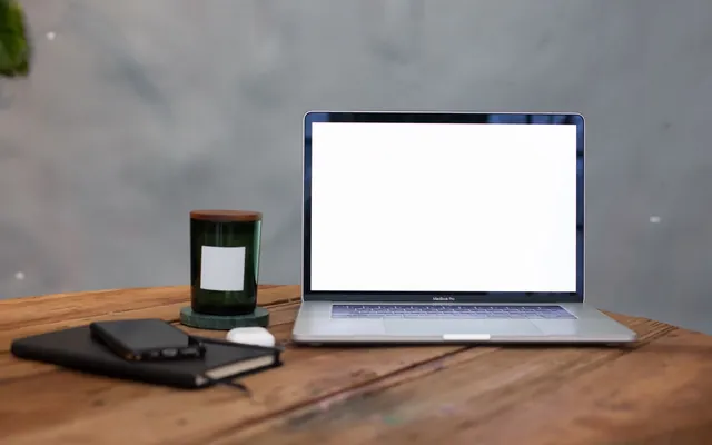 Laptop on a desk, ready for browser betting