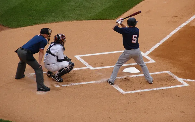 Baseball game in progress