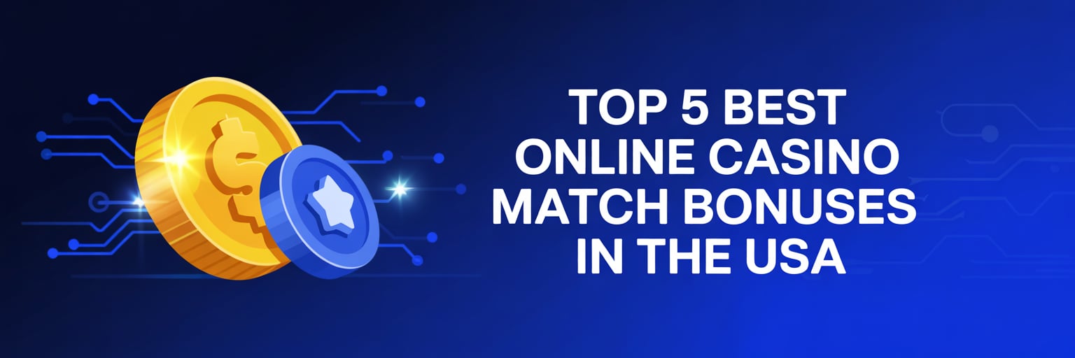 Top 5 Best Online Casino Match Bonuses that accept US players