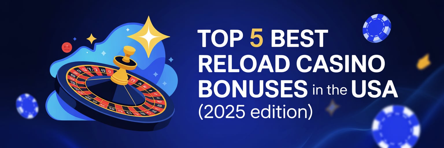 Top 5 Best Reload Casino Bonuses that accept US players (2025 Edition)