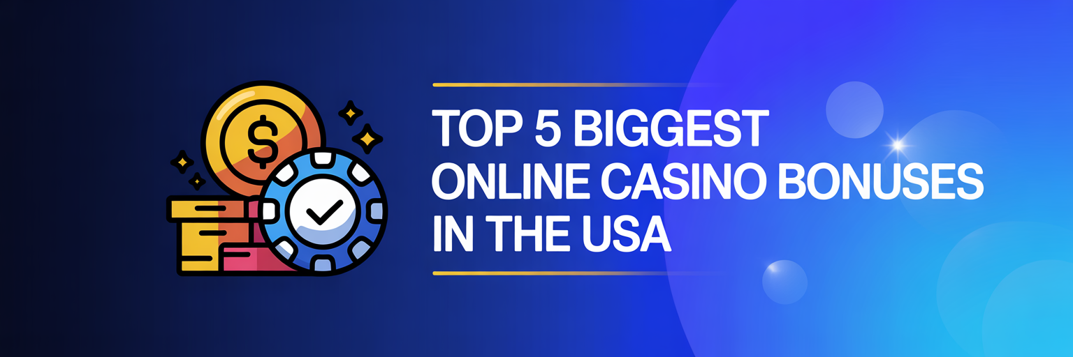 Top 5 Biggest Online Casino Bonuses in the USA