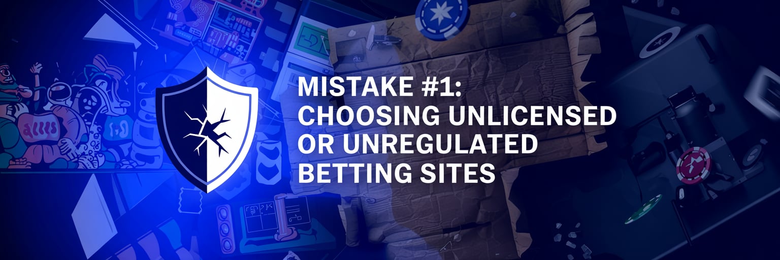 Mistake #1: Choosing unlicensed or unregulated betting sites