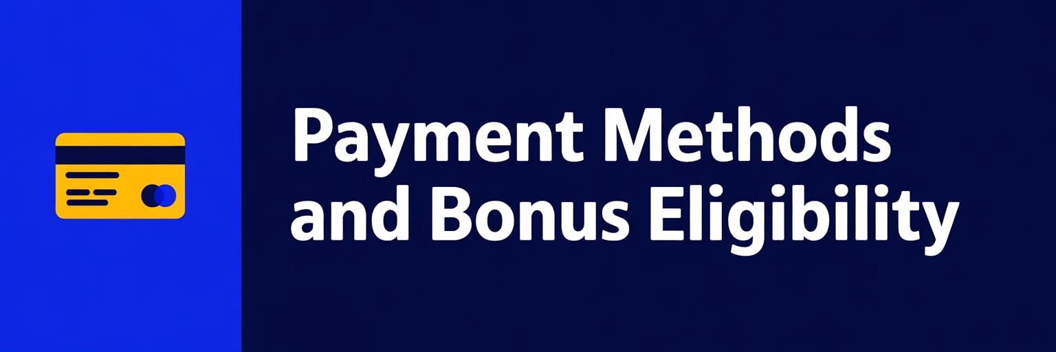 Payment Methods and Bonus Eligibility