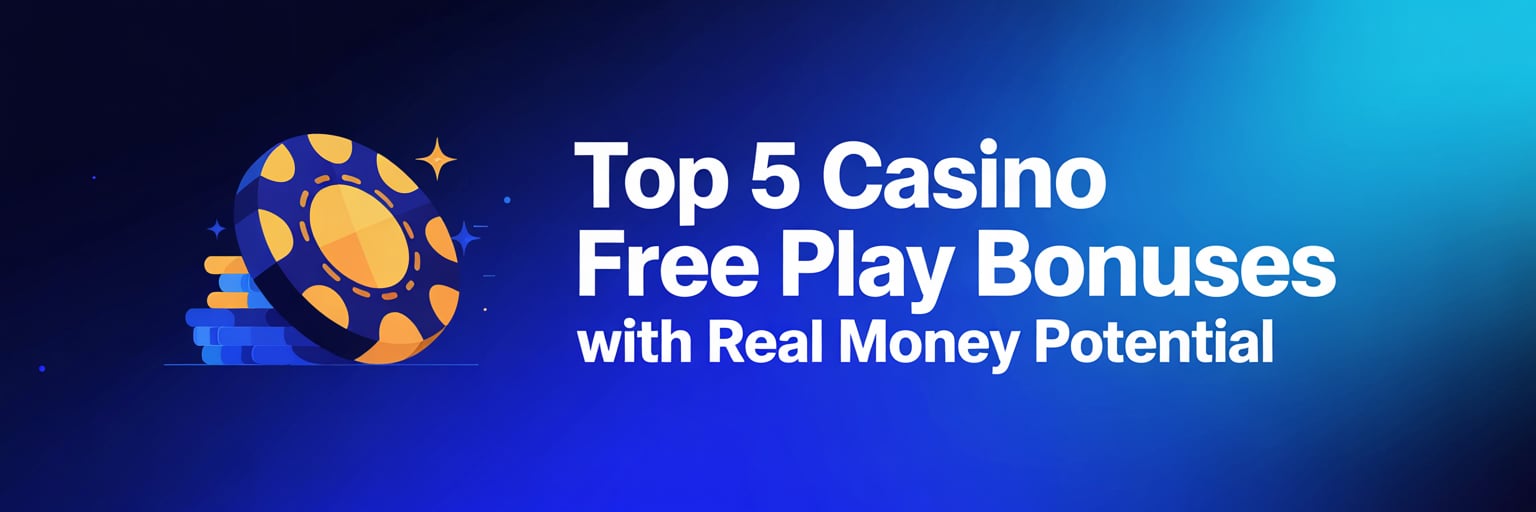 Top 5 casino free play bonuses with real money potential